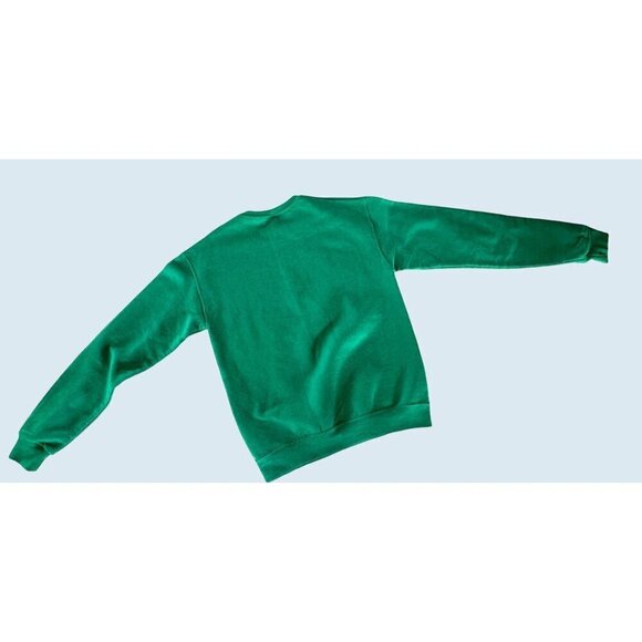 Retro Floral Bumble Bee Green Jerzees Sweatshirt Size Small - Picture 5 of 7